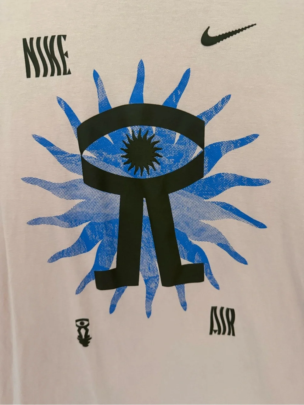 Nike Men’s Sand Tee with Blue Graphic